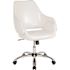 Carnegy Avenue White Leather Office/Desk Chair