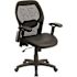 Carnegy Avenue Faux Leather Swivel Office Chair in Black