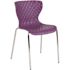 Carnegy Avenue Plastic Stackable Chair in Purple