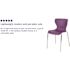 Carnegy Avenue Plastic Stackable Chair in Purple