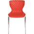 Carnegy Avenue Plastic Stackable Chair in Red