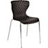 Carnegy Avenue Plastic Stackable Chair in Black