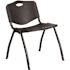 Carnegy Avenue Plastic Stackable Chair in Black