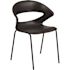 Carnegy Avenue Plastic Stackable Chair in Black