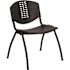 Carnegy Avenue Plastic Stackable Chair in Black