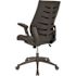 Carnegy Avenue Faux Leather Swivel Ergonomic Office Chair in Black