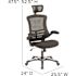 Carnegy Avenue Mesh Swivel Office Chair in Black