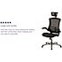 Carnegy Avenue Mesh Swivel Office Chair in Black