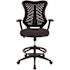 Carnegy Avenue Mesh Adjustable Height Drafting Chair in Black