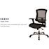 Carnegy Avenue Waylon Mesh Ergonomic Office Chair in Black with Molded Foam Seat and Adjustable Arms