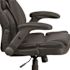 Carnegy Avenue Faux Leather Swivel Ergonomic Office Chair in Black