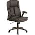 Carnegy Avenue Faux Leather Swivel Ergonomic Office Chair in Black