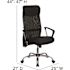 Carnegy Avenue Faux Leather Swivel Office Chair in Black