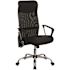 Carnegy Avenue Faux Leather Swivel Office Chair in Black