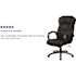 Carnegy Avenue Faux Leather Swivel Ergonomic Office Chair in Black
