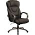 Carnegy Avenue Faux Leather Swivel Ergonomic Office Chair in Black
