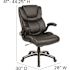Carnegy Avenue Faux Leather Swivel Ergonomic Office Chair in Black
