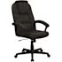 Carnegy Avenue Faux Leather Swivel Ergonomic Office Chair in Black