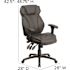 Carnegy Avenue Faux Leather Swivel Ergonomic Office Chair in Black