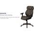 Carnegy Avenue Faux Leather Swivel Ergonomic Office Chair in Black