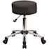 Flash Furniture 26.25 in. Black Upholstered Stool