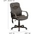 Carnegy Avenue Faux Leather Swivel Ergonomic Office Chair in Black