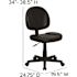 Carnegy Avenue Black Office/Desk Chair