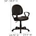 Carnegy Avenue Black Office/Desk Chair