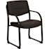 Carnegy Avenue Faux Leather Cushioned Chair in Black