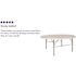 Carnegy Avenue Stonewall 71 in. L Round Granite White Plastic Top with Carrying Handle Folding Banquet Table (Seats 8)