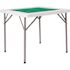 34.5 in. Granite White Plastic Tabletop Metal Frame Folding Table