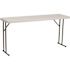 Carnegy Avenue Kathryn 60 in. L Rectangle Granite White Plastic Top Event and Party Folding Table