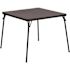 Madelyn 33.5 in L Square Black White Plastic Top Lightweight Portable with Collapsible Folding Card Tables (Set of 4)