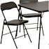 Carnegy Avenue Madison 33 in. Black 5-Piece Folding Card Table and Chair Set