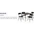 Carnegy Avenue Madison 33 in. Black 5-Piece Folding Card Table and Chair Set