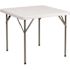 Carnegy Avenue Elon 34.25 in. L Square Granite White Plastic Top Folding Utility Tables