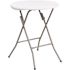 Carnegy Avenue 24 in. Granite White Plastic Tabletop Metal Frame Folding Table