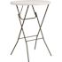 Carnegy Avenue Elon 31.25 in. L Round Granite White Plastic Top Folding Bar Table