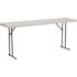 Carnegy Avenue Elon 72 in. L Rectangle Granite White Plastic Top Banquet Table