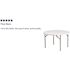 Carnegy Avenue Elon 48 in. L Round Granite White Plastic Top Folding Utility Tables