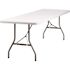 Carnegy Avenue Kathryn 96 in. L Rectangle Granite White Plastic Top Event and Party Folding Utility Tables