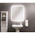 Home Netwerks 36 in. W x 30 in. H Frameless Rectangular LED Light Bathroom Vanity Mirror in Silver w / White LED Lit Frame