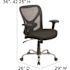 Carnegy Avenue Mesh Swivel Office Chair in Black
