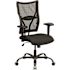 Carnegy Avenue Fabric Adjustable Height Ergonomic Drafting Chair in Black