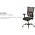 Carnegy Avenue Fabric Adjustable Height Ergonomic Drafting Chair in Black