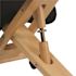 Flash Furniture Natural/Black Posey Mobile Wooden Kneeling Office Chair, Height-Adjustable Ergonomic Office Kneeling Chair