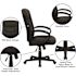 Carnegy Avenue Faux Leather Swivel Office Chair in Black