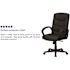 Carnegy Avenue Faux Leather Swivel Office Chair in Black