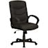Carnegy Avenue Faux Leather Swivel Office Chair in Black