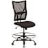 Carnegy Avenue Fabric Adjustable Height Ergonomic Drafting Chair in Black